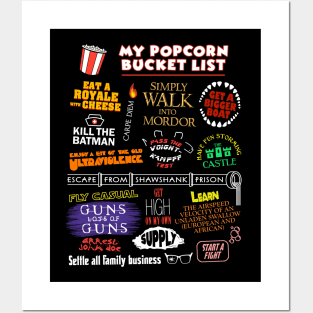 My Popcorn Bucket List Posters and Art